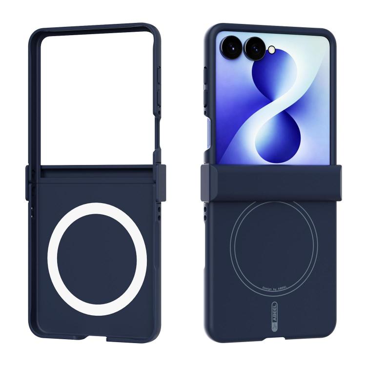 Custodia magnetica per telefono ABEEL 3 in 1 in silicone liquido, delicata sulla pelle., For Galaxy Z Flip8 5G, For Samsung Galaxy Z Flip7 5G, For Samsung Galaxy Z Flip6, For Samsung Galaxy Z Flip5