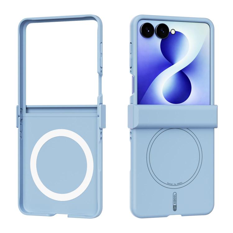 Custodia magnetica per telefono ABEEL 3 in 1 in silicone liquido, delicata sulla pelle., For Galaxy Z Flip8 5G, For Samsung Galaxy Z Flip7 5G, For Samsung Galaxy Z Flip6, For Samsung Galaxy Z Flip5