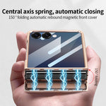 Custodia per telefono VIETAO Flash Diamond con vetro temperato per la privacy e supporto magnetico integrato., For Samsung Galaxy Z Flip7 5G, For Samsung Galaxy Z Flip6 5G