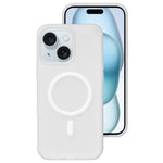 Colori cristallini, sensazione delicata sulla pelle, custodia magnetica in silicone liquido per telefono, For iPhone 15