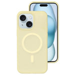 Colori cristallini, sensazione delicata sulla pelle, custodia magnetica in silicone liquido per telefono, For iPhone 15