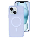 Colori cristallini, sensazione delicata sulla pelle, custodia magnetica in silicone liquido per telefono, For iPhone 15