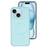 Colori cristallini, sensazione delicata sulla pelle, custodia magnetica in silicone liquido per telefono, For iPhone 15