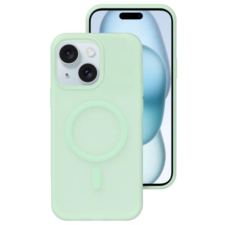 Colori cristallini, sensazione delicata sulla pelle, custodia magnetica in silicone liquido per telefono, For iPhone 15