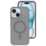 Colori cristallini, sensazione delicata sulla pelle, custodia magnetica in silicone liquido per telefono, For iPhone 15
