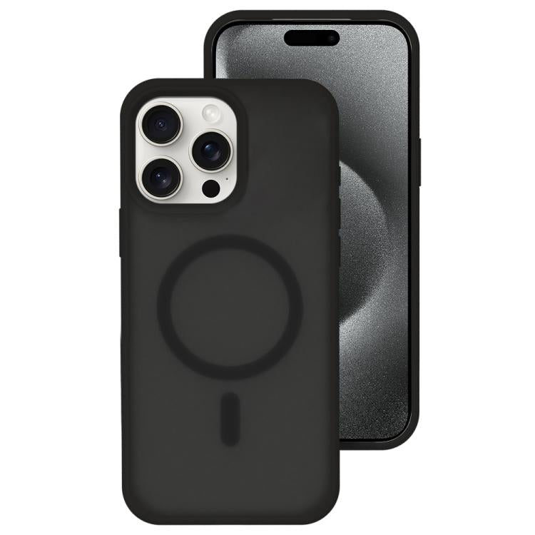 Colori cristallini, sensazione delicata sulla pelle, custodia magnetica in silicone liquido per telefono, For iPhone 15 Pro Max, For iPhone 15 Pro