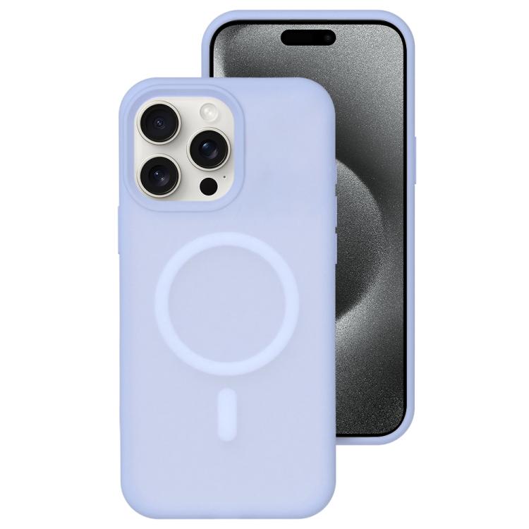 Colori cristallini, sensazione delicata sulla pelle, custodia magnetica in silicone liquido per telefono, For iPhone 15 Pro Max, For iPhone 15 Pro