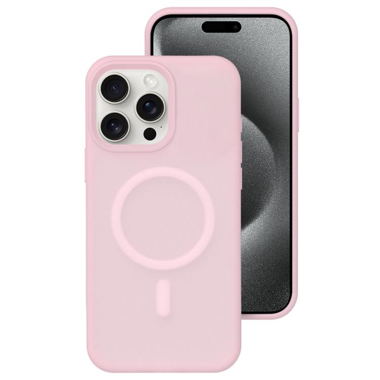 Colori cristallini, sensazione delicata sulla pelle, custodia magnetica in silicone liquido per telefono, For iPhone 15 Pro Max, For iPhone 15 Pro