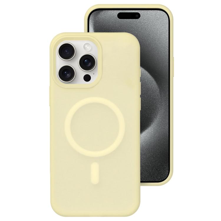 Colori cristallini, sensazione delicata sulla pelle, custodia magnetica in silicone liquido per telefono, For iPhone 15 Pro Max, For iPhone 15 Pro