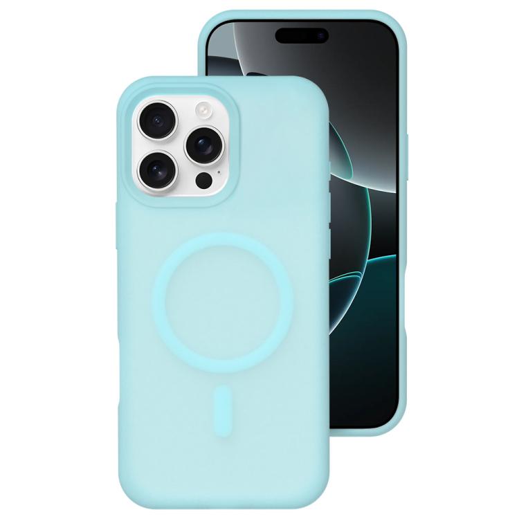 Colori cristallini, sensazione delicata sulla pelle, custodia magnetica in silicone liquido per telefono, For iPhone 17, For iPhone 16 Pro Max