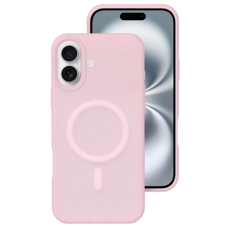 Colori cristallini, sensazione delicata sulla pelle, custodia magnetica in silicone liquido per telefono, For iPhone 16 Pro, For iPhone 16