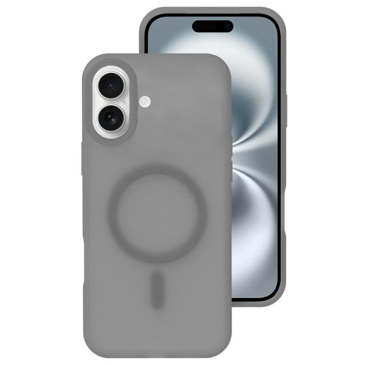 Colori cristallini, sensazione delicata sulla pelle, custodia magnetica in silicone liquido per telefono, For iPhone 16 Pro, For iPhone 16