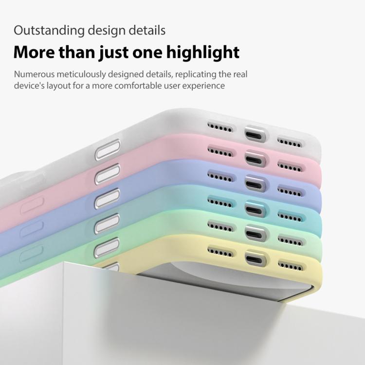 Colori cristallini, sensazione delicata sulla pelle, custodia magnetica in silicone liquido per telefono, For iPhone 16 Pro, For iPhone 16