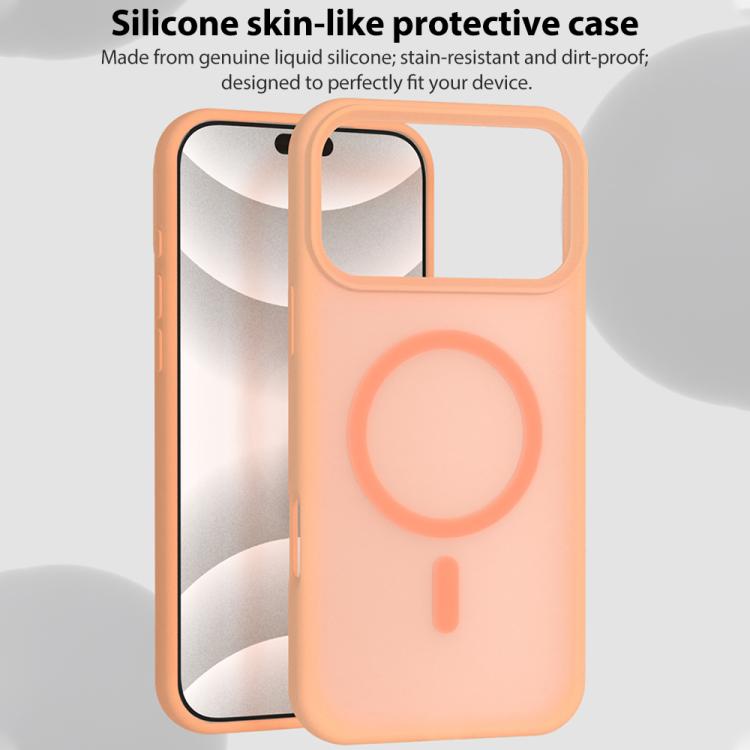 Colori cristallini, sensazione delicata sulla pelle, custodia magnetica in silicone liquido per telefono, For iPhone 17, For iPhone 16 Pro Max