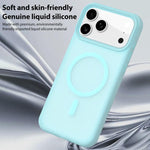Colori cristallini, sensazione delicata sulla pelle, custodia magnetica in silicone liquido per telefono, For iPhone 17, For iPhone 16 Pro Max