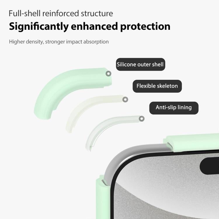 Colori cristallini, sensazione delicata sulla pelle, custodia magnetica in silicone liquido per telefono, For iPhone 17 Pro Max, For iPhone 17 Pro