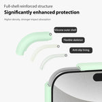 Colori cristallini, sensazione delicata sulla pelle, custodia magnetica in silicone liquido per telefono, For iPhone 16 Pro, For iPhone 16