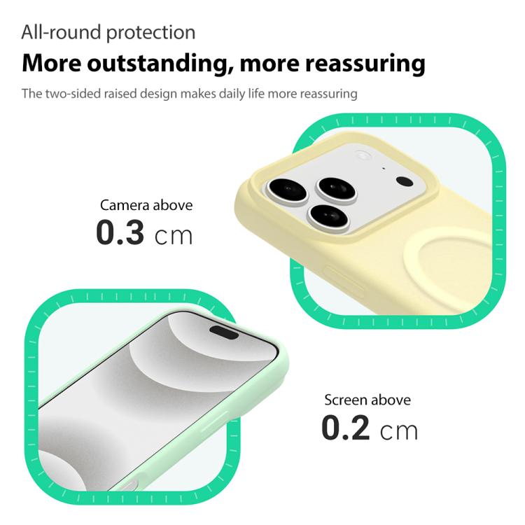 Colori cristallini, sensazione delicata sulla pelle, custodia magnetica in silicone liquido per telefono, For iPhone 15