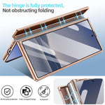 Custodia per telefono VIETAO Flash Diamond con vetro temperato per la privacy e supporto magnetico integrato., For Samsung Galaxy Z Fold7 5G, For Samsung Galaxy Z Fold6 5G