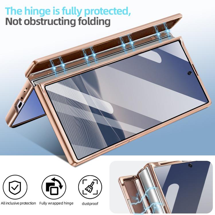 Custodia per telefono VIETAO Flash Diamond con vetro temperato per la privacy e supporto magnetico integrato., For Samsung Galaxy Z Fold7 5G, For Samsung Galaxy Z Fold6 5G