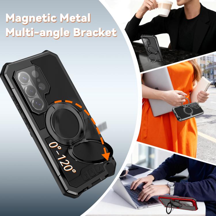 Custodia per telefono R-JUST Life impermeabile, antipolvere e con supporto magnetico MagSafe., For Samsung Galaxy S26 Ultra 5G