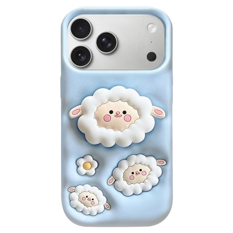 Custodia per telefono in silicone antiurto con supporto 3D a tema cartoni animati, copertura completa., For iPhone 17 Pro Max, For iPhone 17 Pro, For iPhone 17, For iPhone 16 Pro Max, For iPhone 16 Pro, For iPhone 16, For iPhone 15 Pro Max             ...