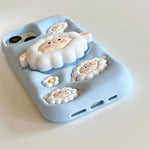 Custodia per telefono in silicone antiurto con supporto 3D a tema cartoni animati, copertura completa., For iPhone 17 Pro Max, For iPhone 17 Pro, For iPhone 17, For iPhone 16 Pro Max, For iPhone 16 Pro, For iPhone 16, For iPhone 15 Pro Max             ...
