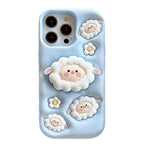 Custodia per telefono in silicone antiurto con supporto 3D a tema cartoni animati, copertura completa., For iPhone 17 Pro Max, For iPhone 17 Pro, For iPhone 17, For iPhone 16 Pro Max, For iPhone 16 Pro, For iPhone 16, For iPhone 15 Pro Max             ...
