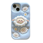 Custodia per telefono in silicone antiurto con supporto 3D a tema cartoni animati, copertura completa., For iPhone 17 Pro Max, For iPhone 17 Pro, For iPhone 17, For iPhone 16 Pro Max, For iPhone 16 Pro, For iPhone 16, For iPhone 15 Pro Max             ...