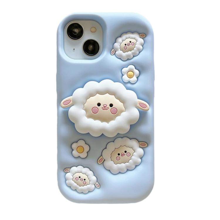 Custodia per telefono in silicone antiurto con supporto 3D a tema cartoni animati, copertura completa., For iPhone 17 Pro Max, For iPhone 17 Pro, For iPhone 17, For iPhone 16 Pro Max, For iPhone 16 Pro, For iPhone 16, For iPhone 15 Pro Max             ...