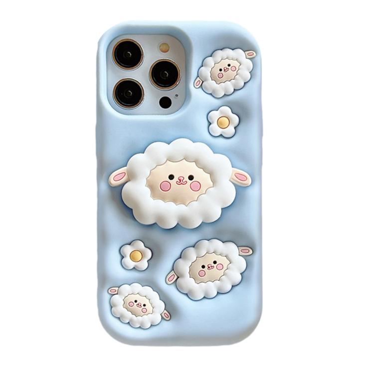 Custodia per telefono in silicone antiurto con supporto 3D a tema cartoni animati, copertura completa., For iPhone 17 Pro Max, For iPhone 17 Pro, For iPhone 17, For iPhone 16 Pro Max, For iPhone 16 Pro, For iPhone 16, For iPhone 15 Pro Max             ...