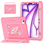 Custodia ibrida in silicone per tablet PC con maniglia e tracolla, For iPad Air 11 2026 / 2025 / 2024, For iPad 2025 / 2022, For iPad mini 2024 / mini 6