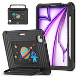 Custodia ibrida in silicone per tablet PC con maniglia e tracolla, For iPad Air 11 2026 / 2025 / 2024, For iPad 2025 / 2022, For iPad mini 2024 / mini 6