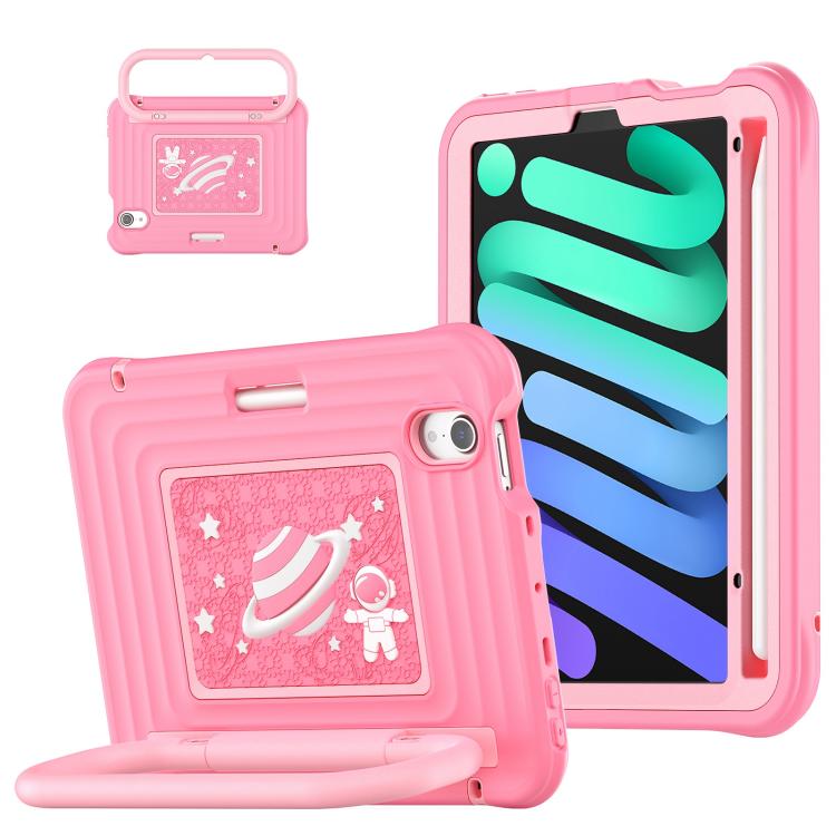 Custodia ibrida in silicone per tablet PC con maniglia e tracolla, For iPad Air 11 2026 / 2025 / 2024, For iPad 2025 / 2022, For iPad mini 2024 / mini 6