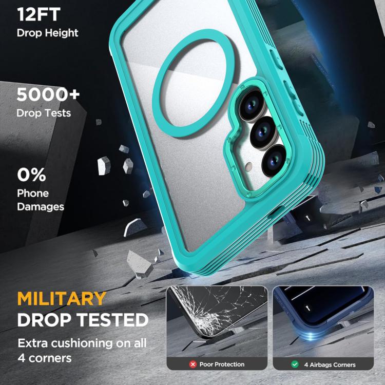 Custodia magnetica per telefono in acrilico a copertura totale con clip posteriore., For Samsung Galaxy S26+ 5G, For Samsung Galaxy S26 Ultra 5G, For Samsung Galaxy S26 5G