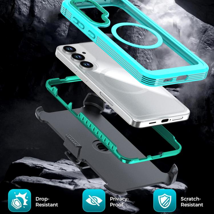 Custodia magnetica per telefono in acrilico a copertura totale con clip posteriore., For Samsung Galaxy S26+ 5G, For Samsung Galaxy S26 Ultra 5G, For Samsung Galaxy S26 5G