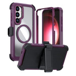 Custodia magnetica per telefono in acrilico a copertura totale con clip posteriore., For Samsung Galaxy S26+ 5G, For Samsung Galaxy S26 Ultra 5G, For Samsung Galaxy S26 5G