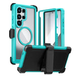 Custodia magnetica per telefono in acrilico a copertura totale con clip posteriore., For Samsung Galaxy S26+ 5G, For Samsung Galaxy S26 Ultra 5G, For Samsung Galaxy S26 5G