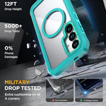Custodia magnetica per telefono in acrilico a copertura totale con clip posteriore., For Samsung Galaxy S25 5G / S24 5G, For Samsung Galaxy S25+ 5G / S24+ 5G, For Samsung Galaxy S25 Ultra 5G