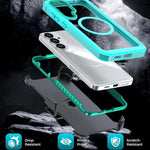 Custodia magnetica per telefono in acrilico a copertura totale con clip posteriore., For Samsung Galaxy S25 5G / S24 5G, For Samsung Galaxy S25+ 5G / S24+ 5G, For Samsung Galaxy S25 Ultra 5G