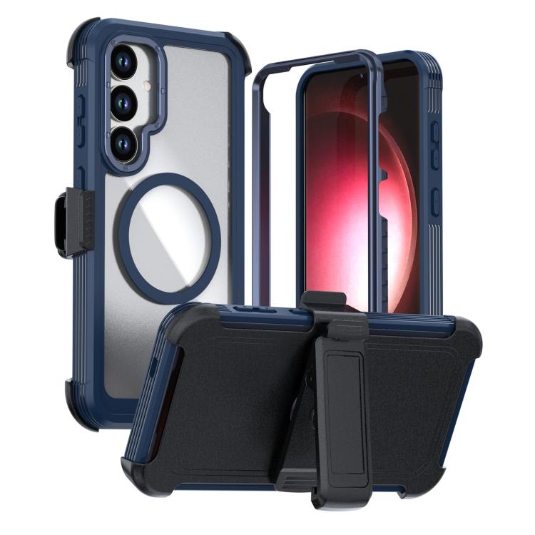 Custodia magnetica per telefono in acrilico a copertura totale con clip posteriore., For Samsung Galaxy S25 5G / S24 5G, For Samsung Galaxy S25+ 5G / S24+ 5G, For Samsung Galaxy S25 Ultra 5G