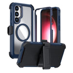Custodia magnetica per telefono in acrilico a copertura totale con clip posteriore., For Samsung Galaxy S25 5G / S24 5G, For Samsung Galaxy S25+ 5G / S24+ 5G, For Samsung Galaxy S25 Ultra 5G