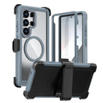 Custodia magnetica per telefono in acrilico a copertura totale con clip posteriore., For Samsung Galaxy S25 5G / S24 5G, For Samsung Galaxy S25+ 5G / S24+ 5G, For Samsung Galaxy S25 Ultra 5G