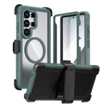 Custodia magnetica per telefono in acrilico a copertura totale con clip posteriore., For Samsung Galaxy S25 5G / S24 5G, For Samsung Galaxy S25+ 5G / S24+ 5G, For Samsung Galaxy S25 Ultra 5G
