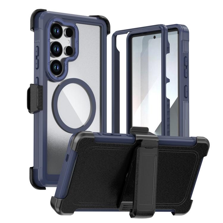 Custodia magnetica per telefono in acrilico a copertura totale con clip posteriore., For Samsung Galaxy S24 FE 5G, For Samsung Galaxy S24 Ultra 5G