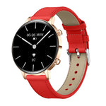 Smartwatch da donna QS03 con display AMOLED da 1,32 pollici e supporto per il monitoraggio della salute.
