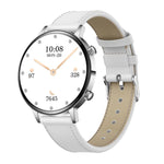 Smartwatch da donna QS03 con display AMOLED da 1,32 pollici e supporto per il monitoraggio della salute.
