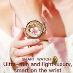Smartwatch da donna QS03 con display AMOLED da 1,32 pollici e supporto per il monitoraggio della salute.