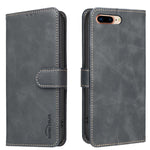 Custodia per telefono in ecopelle con texture in pelle di vitello tinta unita e protezione RFID., For iPhone XS Max, For iPhone 6 Plus/7 Plus/8 Plus, For iPhone 6 / 7 / 8