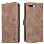 Custodia per telefono in ecopelle con texture in pelle di vitello tinta unita e protezione RFID., For iPhone XS Max, For iPhone 6 Plus/7 Plus/8 Plus, For iPhone 6 / 7 / 8